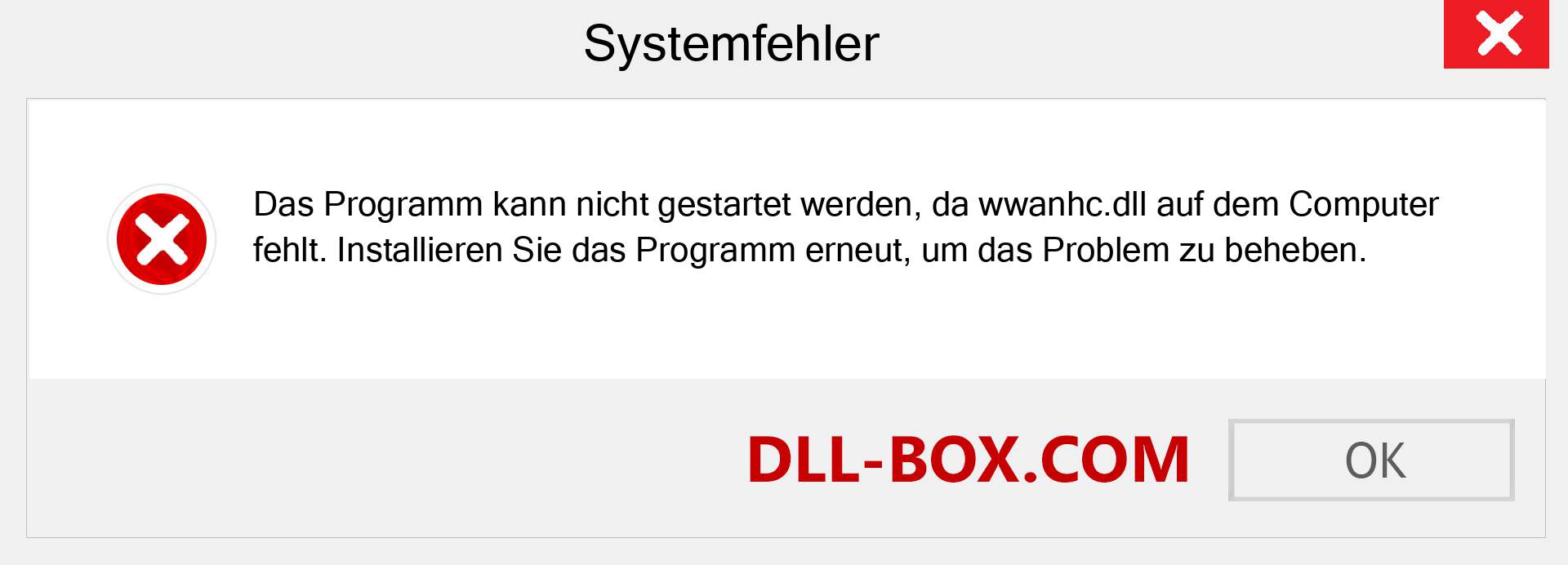 wwanhc.dll-Datei fehlt?. Download für Windows 7, 8, 10 - Fix wwanhc dll Missing Error unter Windows, Fotos, Bildern