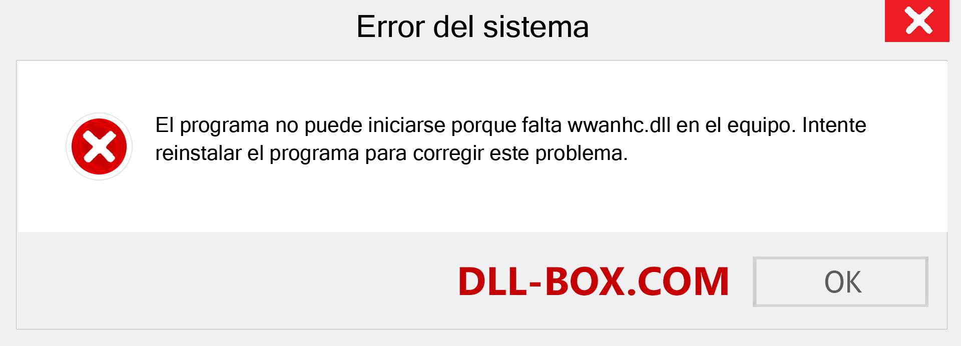 ¿Falta el archivo wwanhc.dll ?. Descargar para Windows 7, 8, 10 - Corregir wwanhc dll Missing Error en Windows, fotos, imágenes